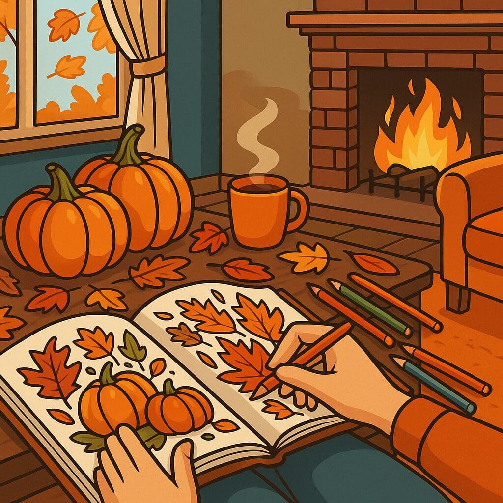 Fall Coloring Books for Adults: Relax, Unwind, and Celebrate Autumn Creativity ๐